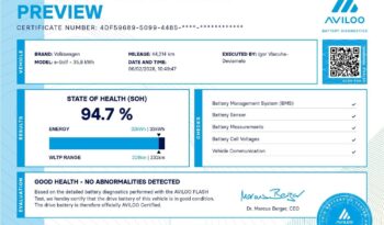 Volkswagen Golf e- 100kW /136 PS _SOH 94,7 % full