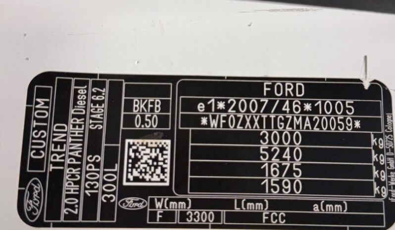 Ford Transit Custom 300 L1H1 2,0 TDCi Trend 96 kW M6 4d. 6 miestny full